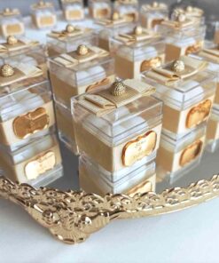 Bougie à Bulles avec Ruban Doré