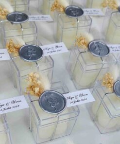 Bougie en Boîte à Sceau en Argent