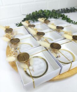 Anneau en Plexiglas Transparent Dans Boîte