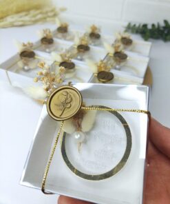 Anneau en Plexiglas Transparent Dans Boîte