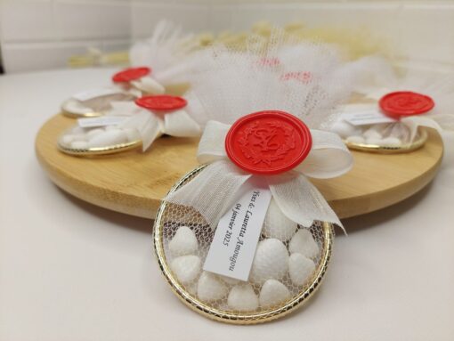Bonbons de Mariage Avec Bague Scellée Rouge