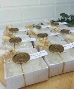 Bougie de Fleur de Lotus Scellée Personnalisée