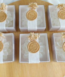 Cadeau Personnel de Bougie de Fleur Scellée de Blé