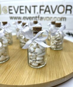 Bonbons Coeur Dragée en Petite Bouteille