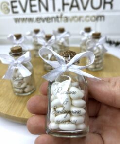 Bonbons Coeur Dragée en Petite Bouteille