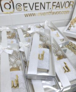 Coffret Cadeau Islamique Chapelet Blanc et Mini Coran