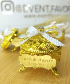 Boîte à Bonbons en Doré