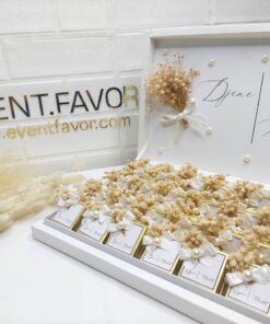 Boîte de Chocolat Blanc Perlé