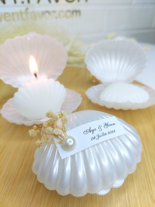 Bougie Cadeau de Coquille Huître