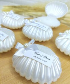 Bougie Huître Perlée Personnalisée