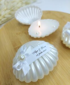 Bougie Huître Perlée Personnalisée
