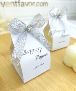 Bougie Personnalisée avec Pierres Argentées