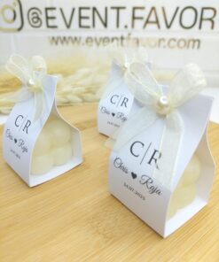 Bougie Personnalisée en Papier Texturé