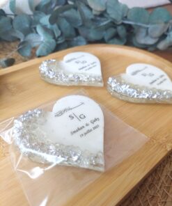 Argent Magnet Coeur Personnalisé