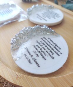 Argent Magnet Personnalisé Rond