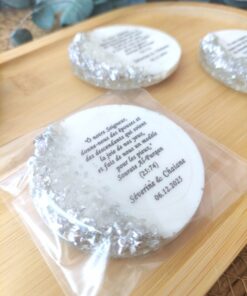 Argent Magnet Personnalisé Rond