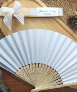 Blanc Eventail Personnalisé