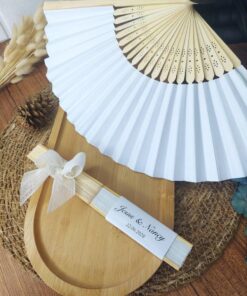 Blanc Eventail Personnalisé