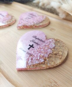 Cœur Rose Faire Part Magnet