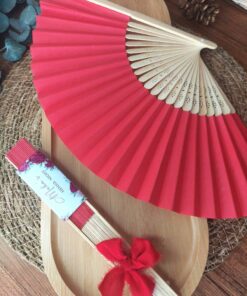 Éventail Rouge Personnalisé